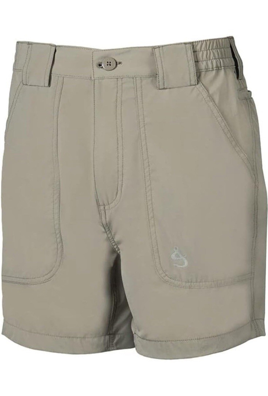 Hook & Tackle "Beer Can Island" Stretch Fishing Shorts - Light Khaki